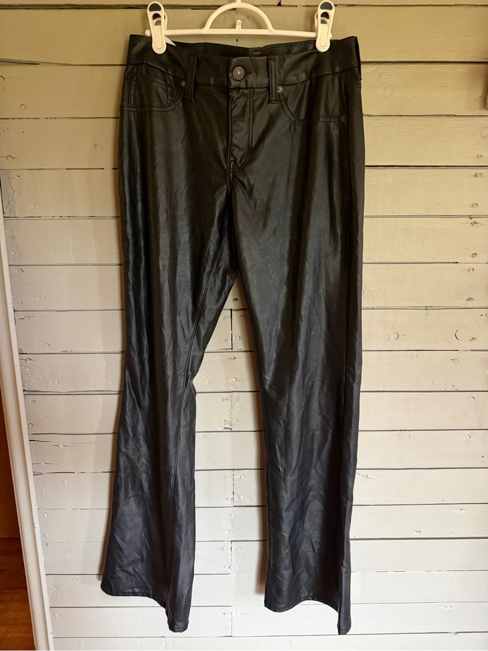 American Eagle Outfitters Black Faux Leather Pants